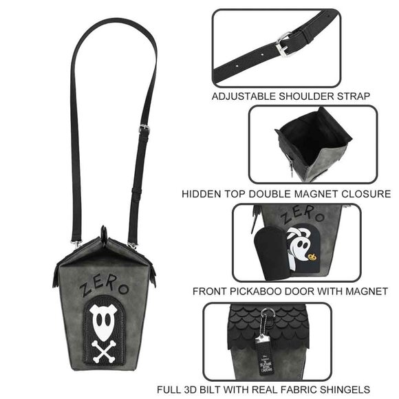 Nightmare Before Christmas Zero Dog House Purse - Picture 4 of 15